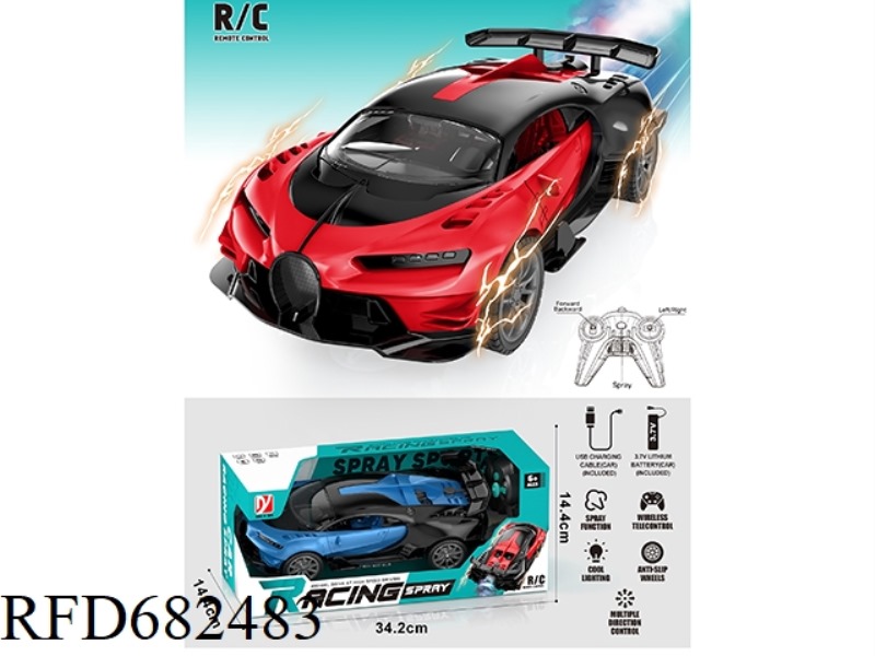 5-CHANNEL SPRAY BUGATTI RACING CAR