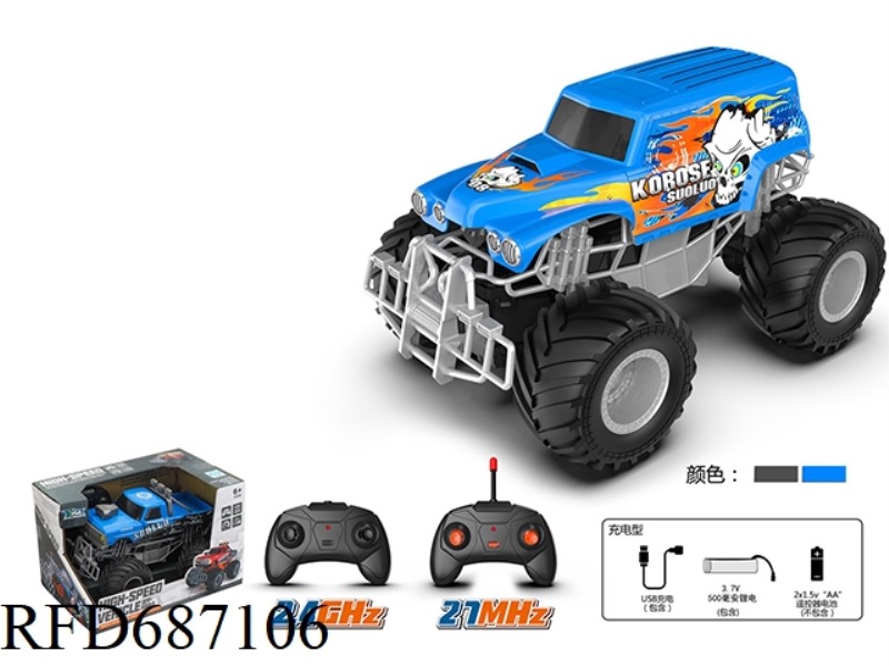 1: 18 GRAFFITI MONSTER BIGFOOT CLIMBING CAR (INCLUDING ELECTRICITY)