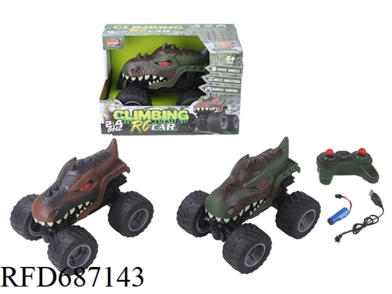 1: 14 DINOSAUR BIGFOOT CLIMBING REMOTE CONTROL CAR (INCLUDING ELECTRICITY)