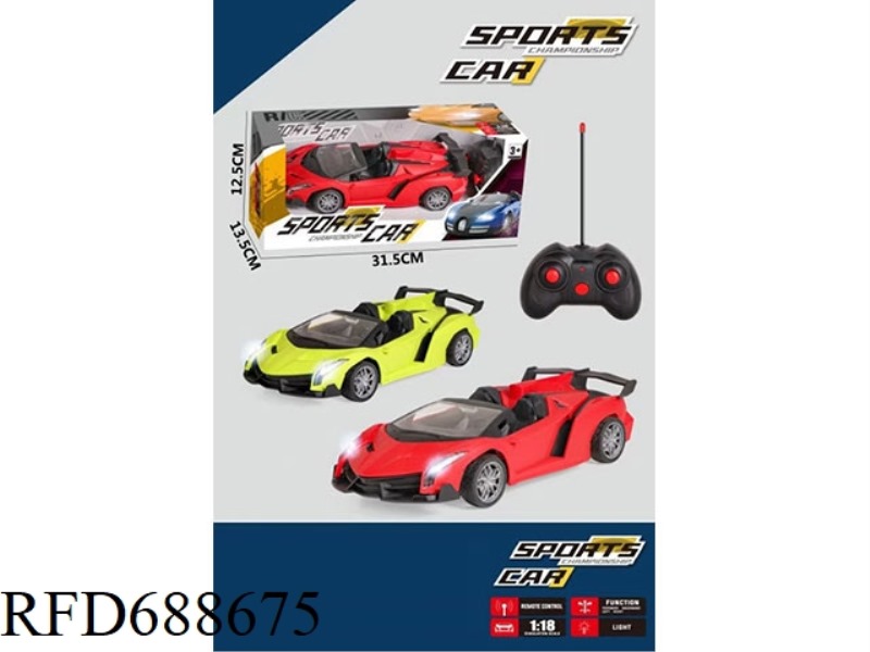 1: 18 FOUR WAY POISON CONVERTIBLE SPORTS CAR