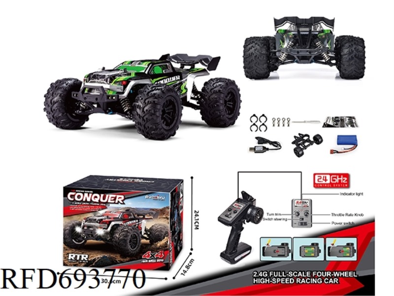 1/16 ELECTRIC FOUR-WHEEL DRIVE BIG-FOOT VEHICLE (PICKUP TRUCK)
