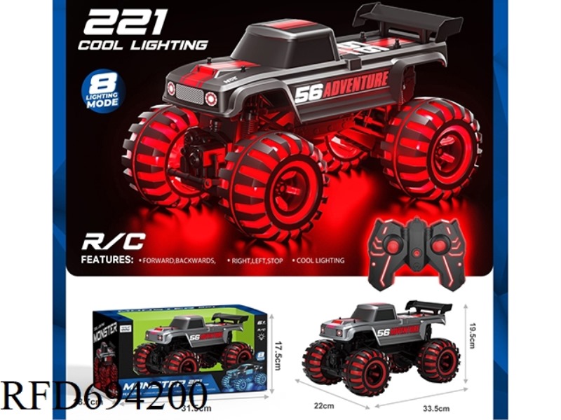 2.4G 1: :10 FOUR-WAY BIGFOOT WITH LIGHT