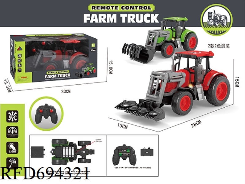 FOUR-WAY REMOTE-CONTROLLED FARMER'S CAR