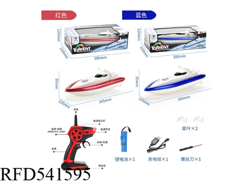 2.4G PROPORTIONAL REMOTE CONTROL HIGH-SPEED BOAT (ENGLISH)