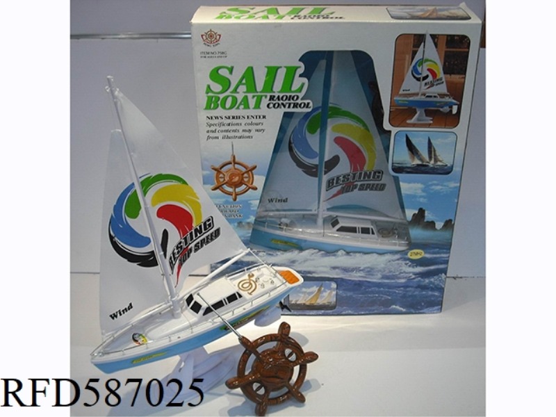 TWO-WAY REMOTE CONTROL SAILBOAT DOES NOT INCLUDE ELECTRICITY