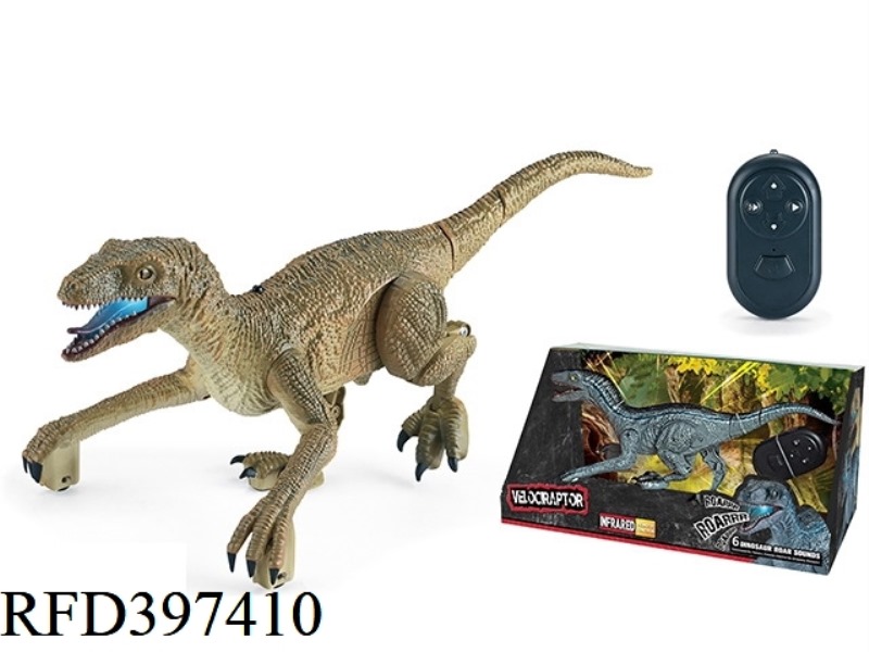 INFRARED RAPTOR/REMOTE CONTROL DINOSAUR (GREEN) WITH SOUND LIGHT