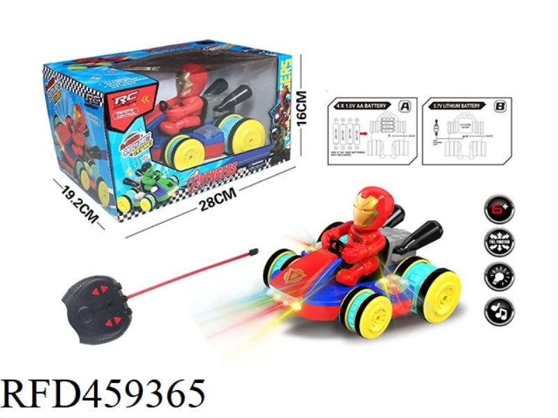 IRON MAN REMOTE CONTROL KART (NOT CHARGING)