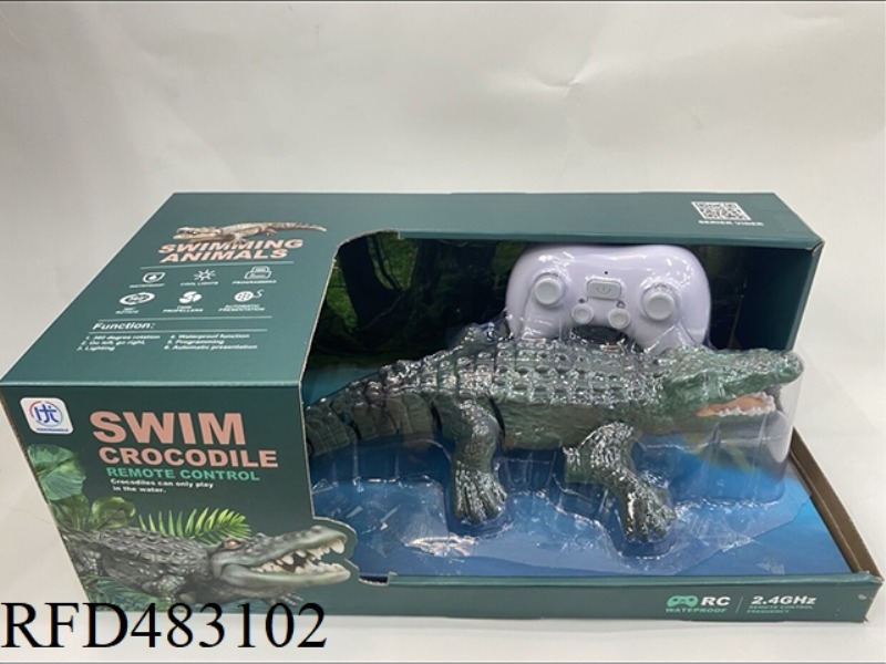 GREEN REMOTE CONTROL WATER CROCODILE