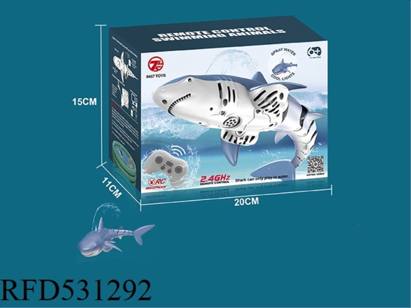(2.4G) REMOTE WATER SPRAY, LIGHT SHARK