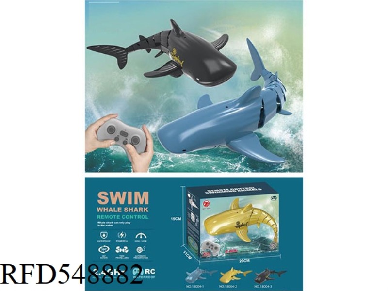 (2.4G) REMOTE CONTROL SWIMMING SILVER WHALE