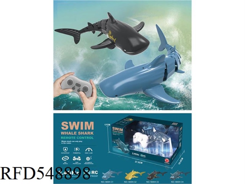 (2.4G) REMOTE CONTROL SWIMMING SILVER WHALE