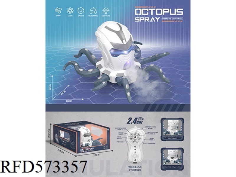 2.4G REMOTE CONTROL SPRAY OCTOPUS