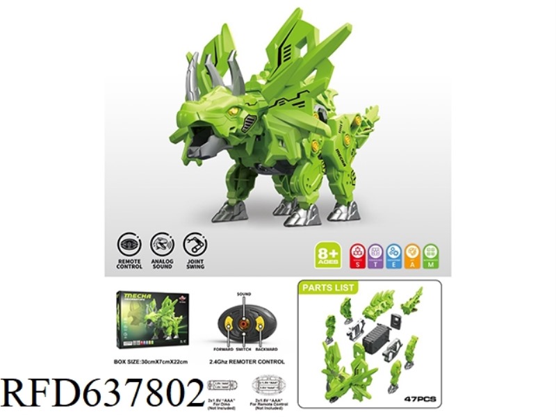 DIY REMOTE CONTROL TRICERATOPS