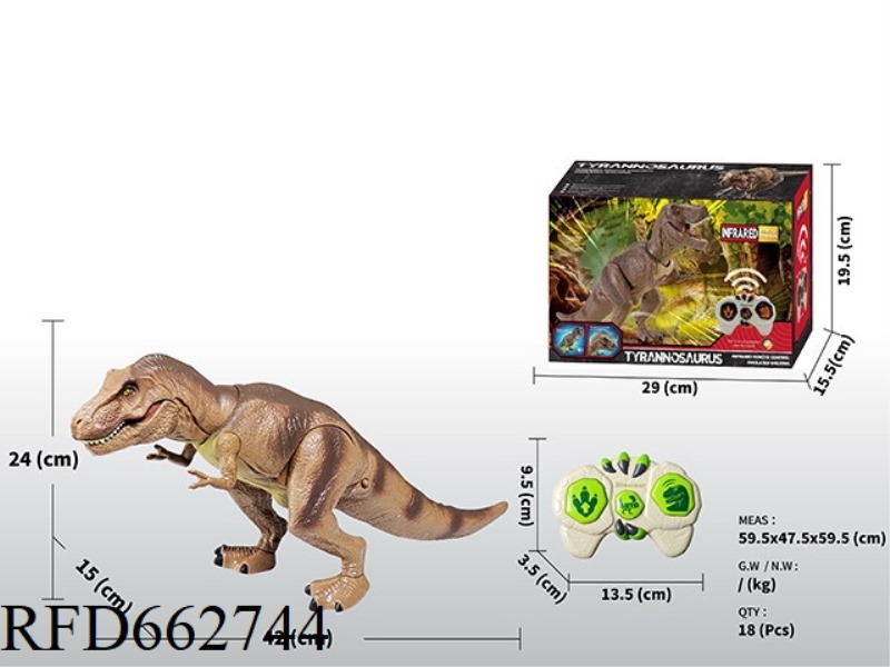 INFRARED REMOTE CONTROL TYRANNOSAURUS REX/REMOTE CONTROL SIMULATED DINOSAUR
