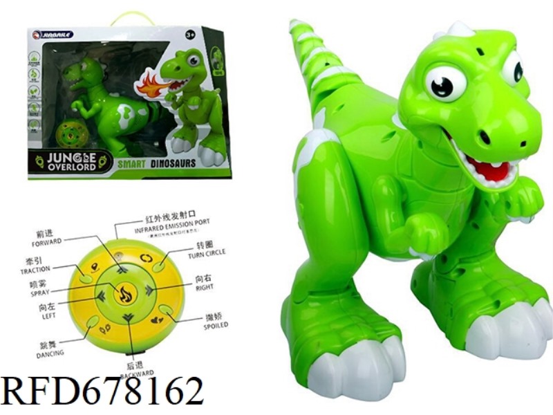 REMOTELY CONTROLLED SPRAY DINOSAUR