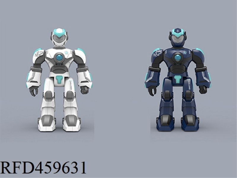 INTELLIGENT VOICE CONTROLLED ROBOT(WHITE AND BLUE)