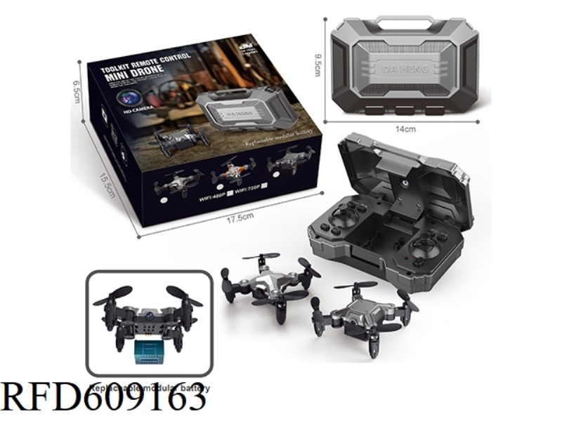 2.4G REMOTE CONTROL TOOLBOX MINI QUADCOPTER (HD CAMERA WIFI 2 MILLION PIXELS)