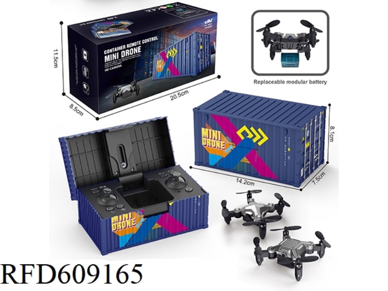 2.4G REMOTE CONTROL CONTAINER MINI QUADCOPTER (HD CAMERA WIFI 300,000 PIXELS)