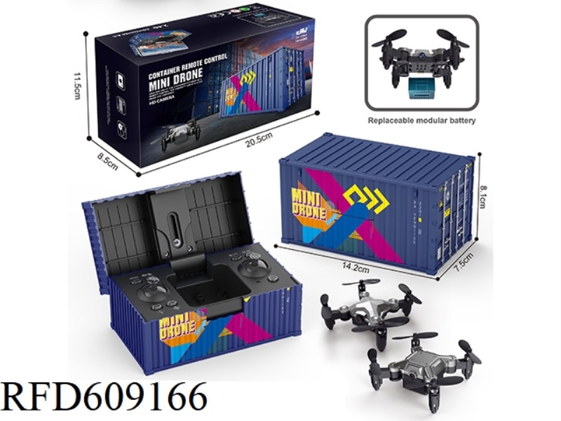 2.4G REMOTE CONTROL CONTAINER MINI QUADCOPTER (HD CAMERA WIFI 2 MILLION PIXELS)
