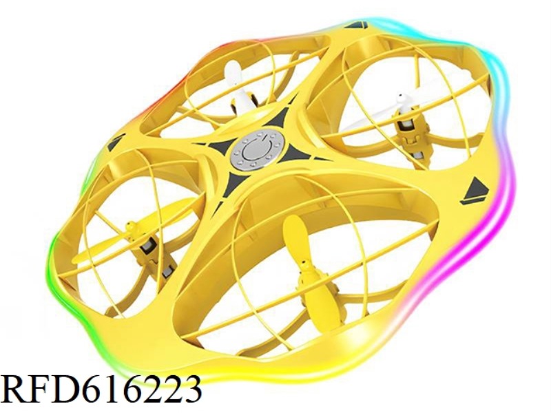 Stunt 38-color LED lighting intelligent obstacle avoidance remote control flying saucer [double colo