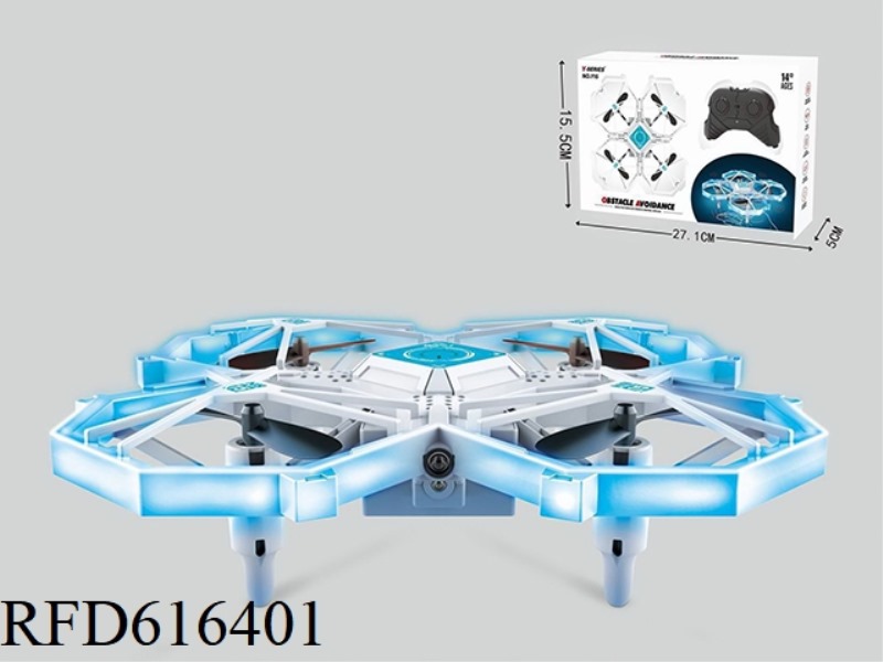 Light-sensing obstacle avoidance quadcopter