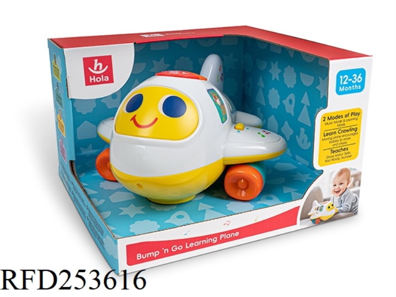 B/O BUMP & GO PLANE WITH LIGHT MUSIC LANGUAGE