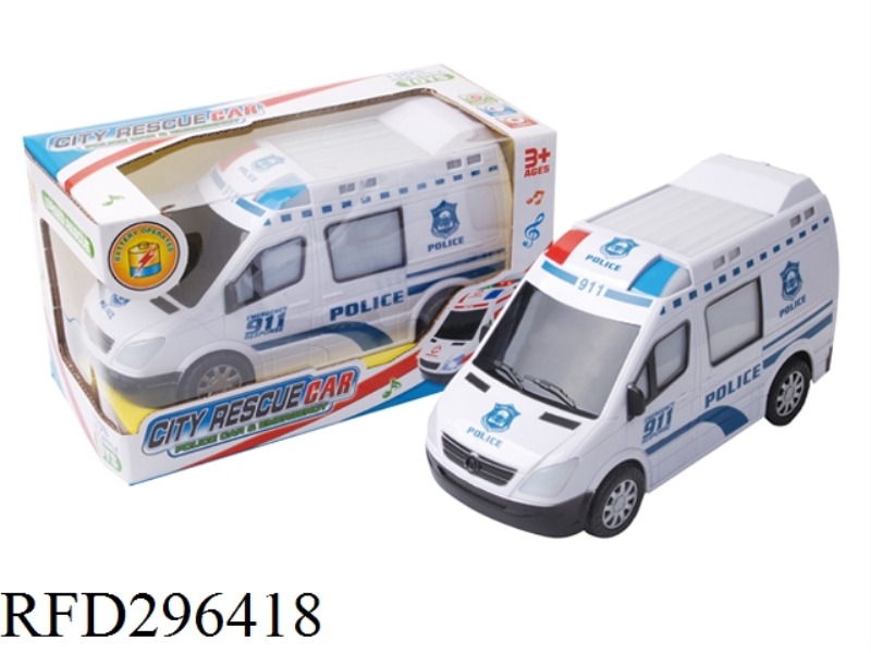 B/O UNIVERSAL POLICE CAR WITH LIGHT AND MUSIC