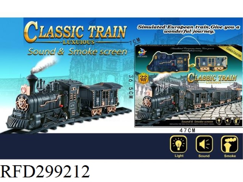 ELECTRIC LIGHTS MUSIC SMOKE CLASSICAL TRAINS