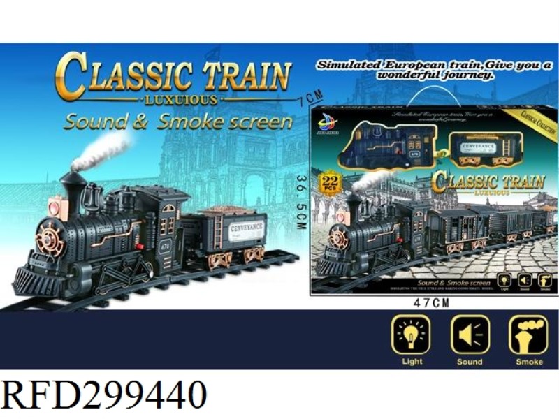 ELECTRIC LIGHTS MUSIC SMOKE CLASSICAL TRAINS