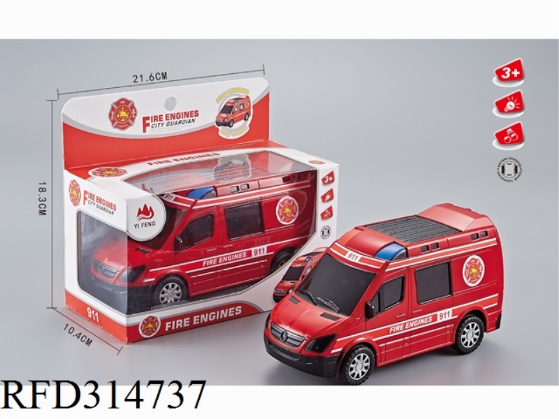 B/O UNIVERSAL FIRE CAR 3D LIGHT