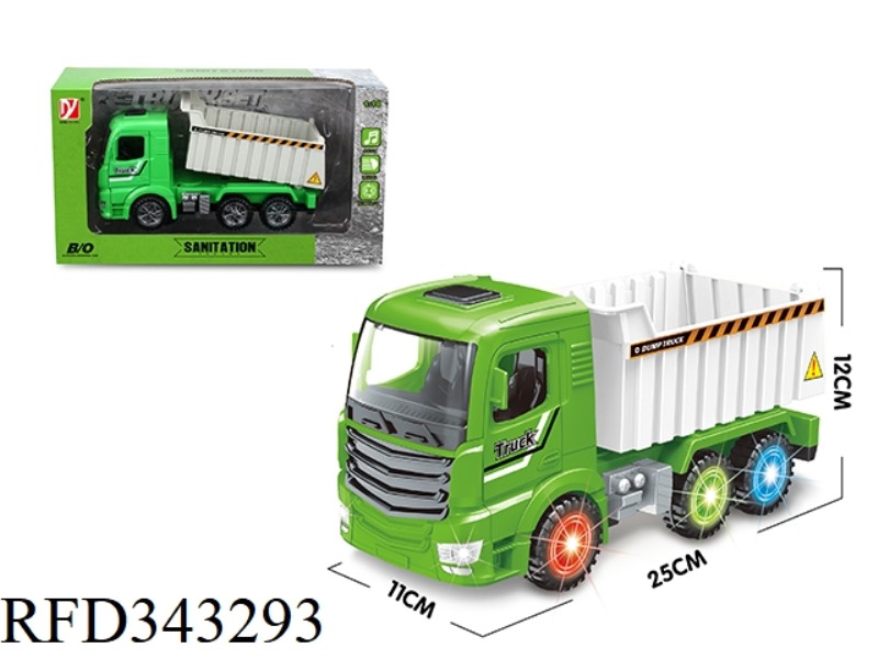 ELECTRIC UNIVERSAL LIGHT AND MUSIC SANITATION DUMP TRUCK（NOT INCLUDE）