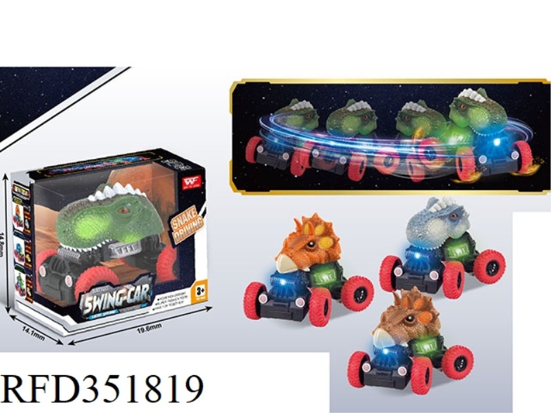 ELECTRIC LIGHT AND MUSIC DINOSAUR TWISTING CAR