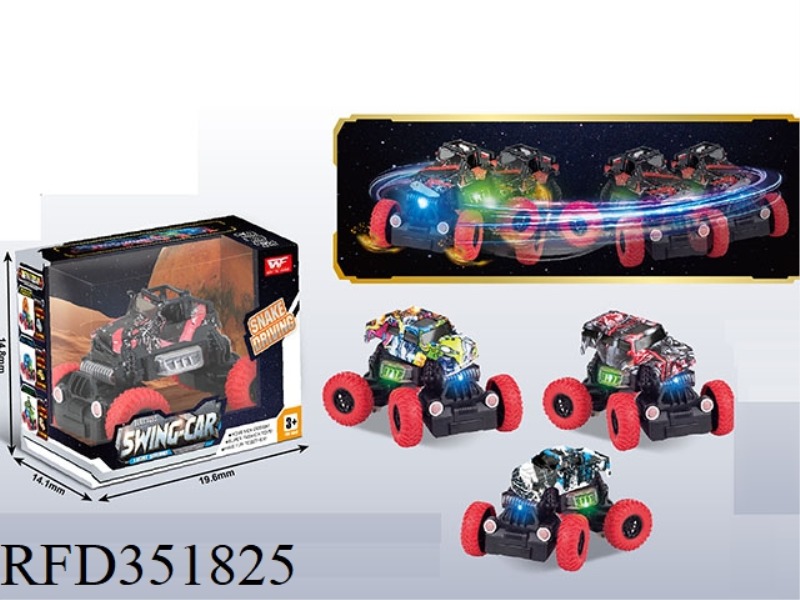 ELECTRIC LIGHT MUSIC GRAFFITI OFF-ROAD TWISTING CAR