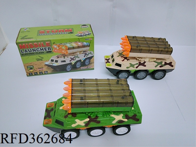 4D FLASHING ELECTRIC ARMORED MISSILE VEHICLE