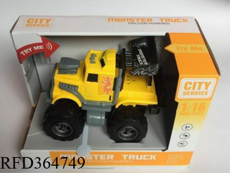 YELLOW SOUND AND LIGHT OFF-ROAD VEHICLE