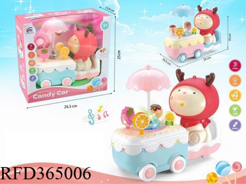 ELECTRIC UNIVERSAL CANDY CART/LANTERN (MR. DEER)