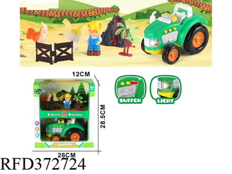 LIGHTING SOUND CARTOON FARMER SET (8PCS)