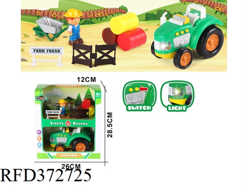 LIGHT SOUND CARTOON FARMER SET (9PCS)