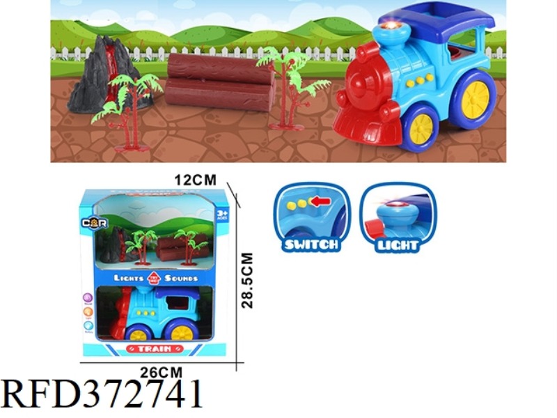 LIGHT SOUND CARTOON TRAIN SHOW SET (7PCS)