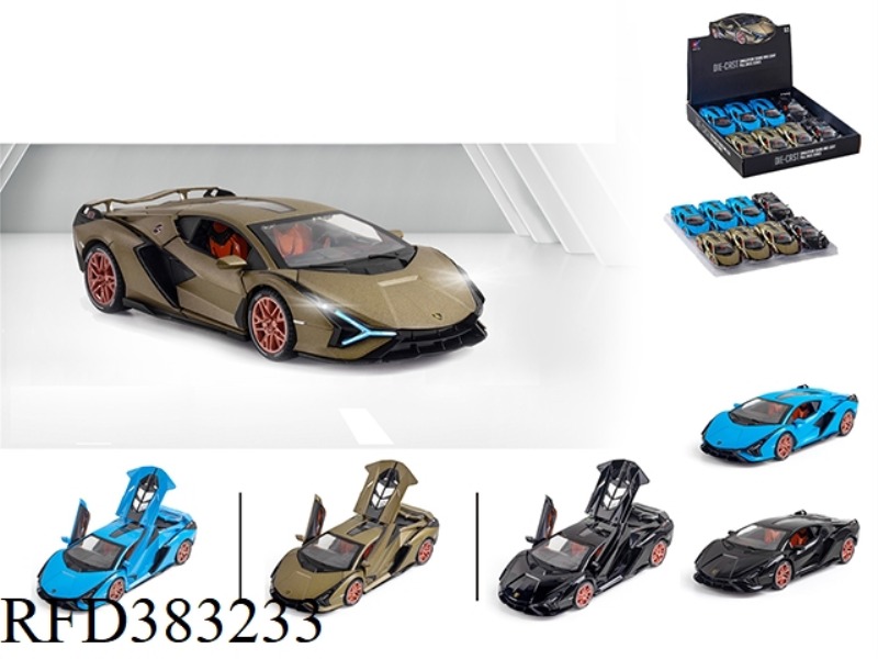 1:24 PULL BACK LAMBORGHINI LIGHTNING WITH LIGHT AND MUSIC (8PCS)