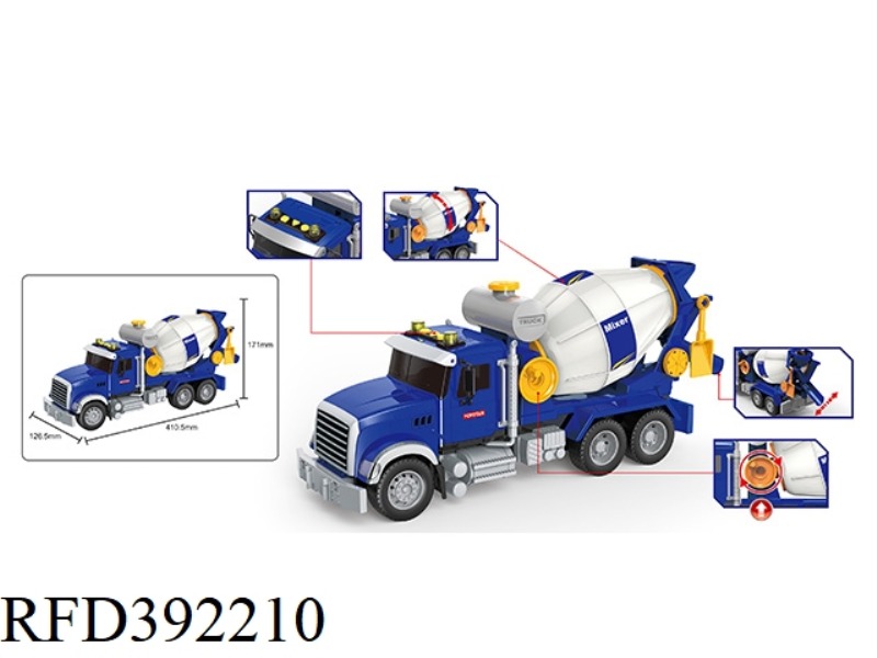 ENGINEERING VEHICLE: MIXER TRUCK (SOUND, LIGHT, MULTI-FUNCTION)