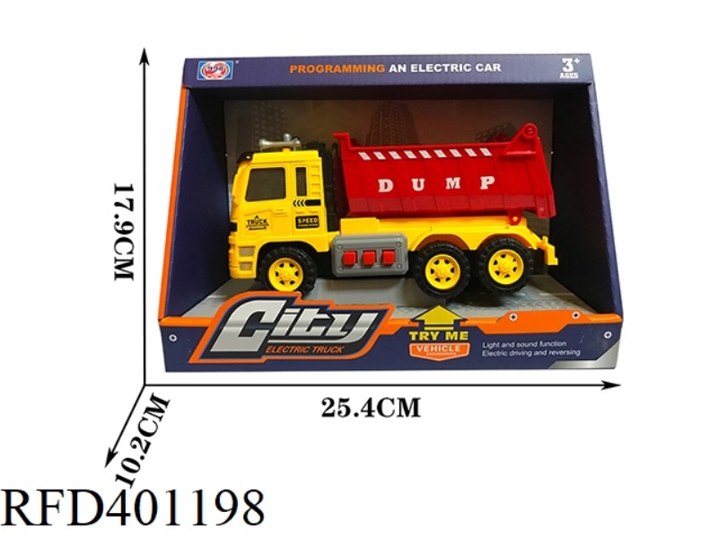 SOUND, LIGHT AND MUSIC ELECTRIC DUMP TRUCK (NOT INCLUDE)