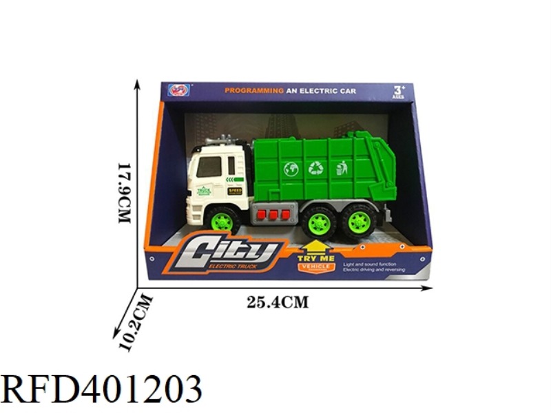 SOUND, LIGHT AND MUSIC ELECTRIC SANITATION VEHICLE (NOT INCLUDE)