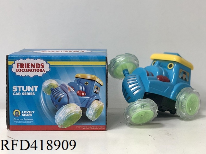 THOMAS ELECTRIC STUNT CAR LOCOMOTIVE (LIGHT TRAIN SOUND)