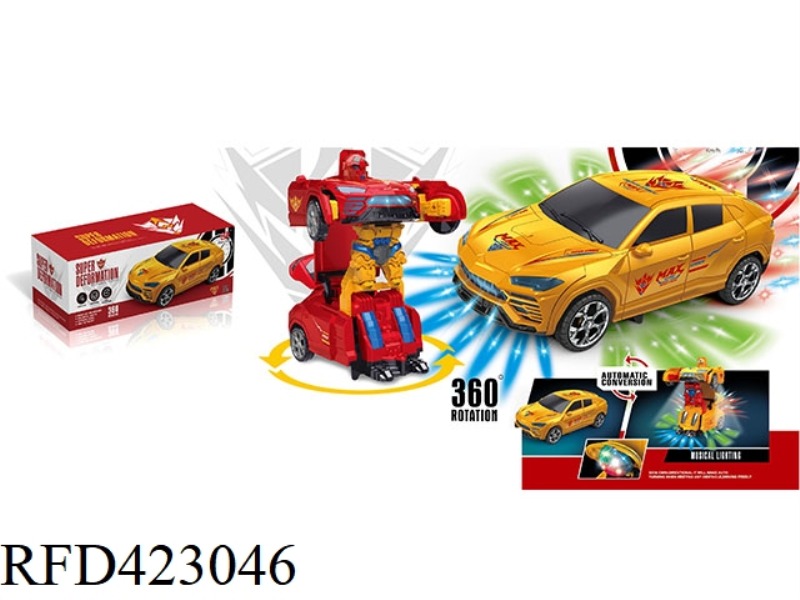 ELECTRIC LIGHT AND MUSIC ROTATING DEFORMATION CAR