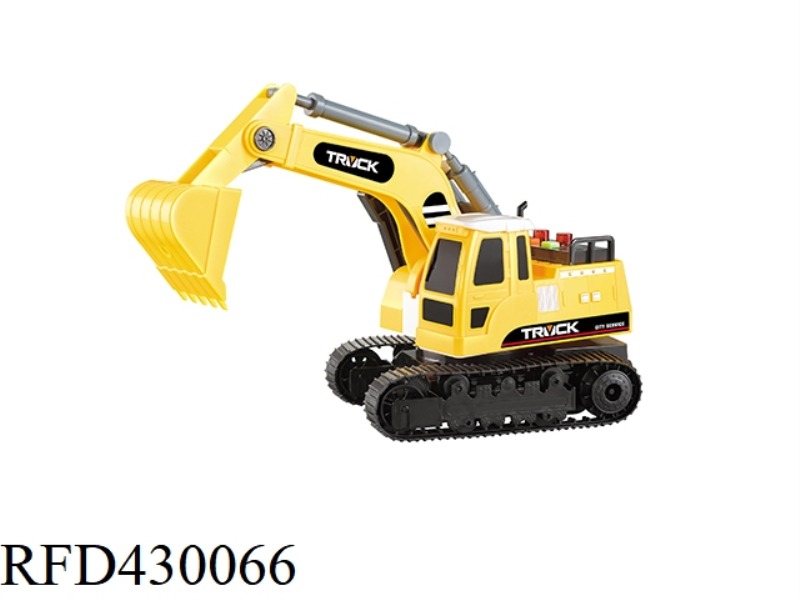 1:16 INERTIAL EXCAVATOR (THREE BUTTONS WITH LIGHT AND SOUND)