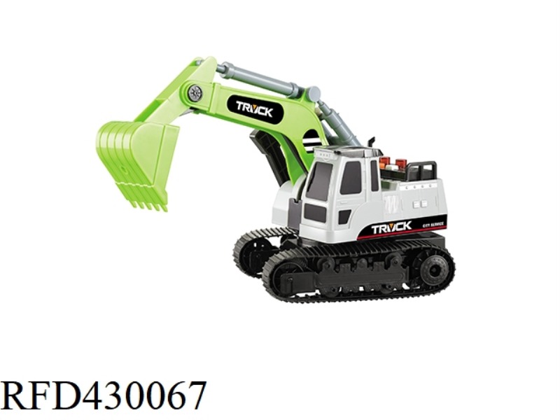 1:16 INERTIAL EXCAVATOR (THREE BUTTONS WITH LIGHT AND SOUND)