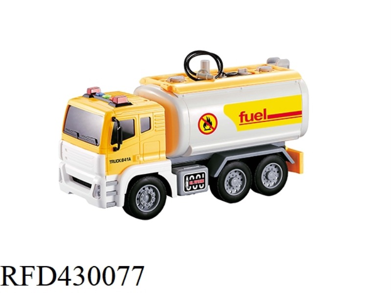 1:12 INERTIA TANK TRUCK (SOUND AND LIGHT. WATER SPRAY)