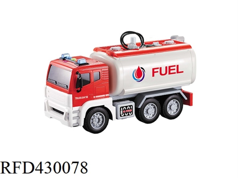 1:12 INERTIA TANK TRUCK (SOUND AND LIGHT. WATER SPRAY)