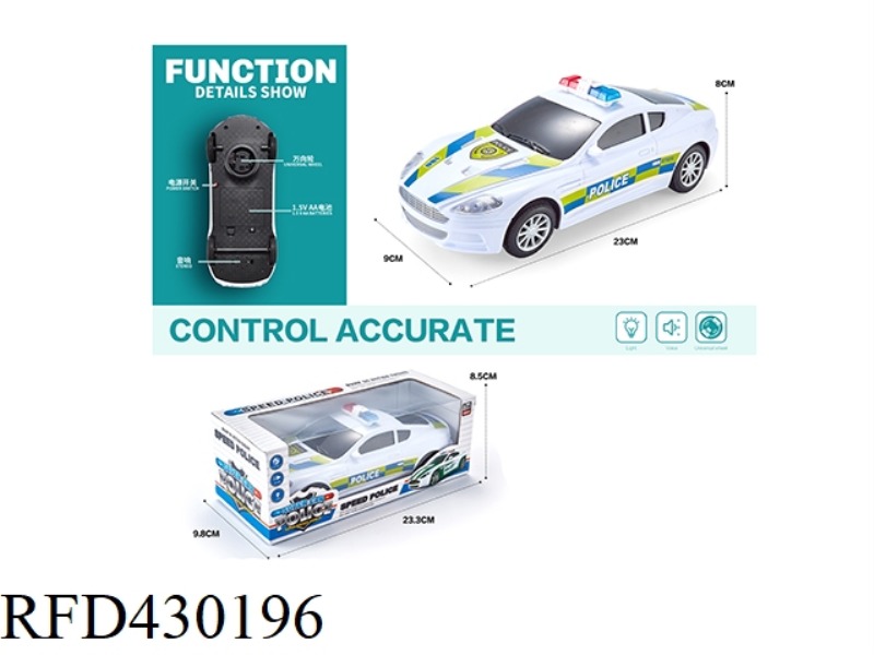 LIGHT AND MUSIC UNIVERSAL MARTIN POLICE CAR